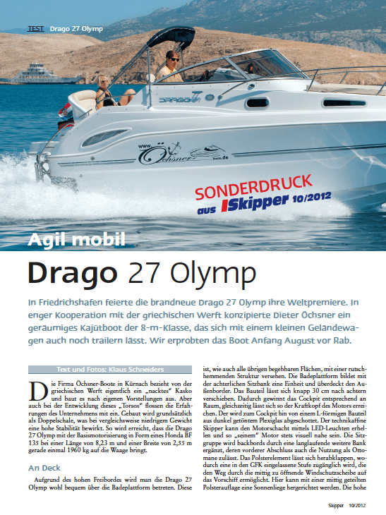 drago 27 yachtline