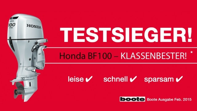 Honda Testsieger Anzeige